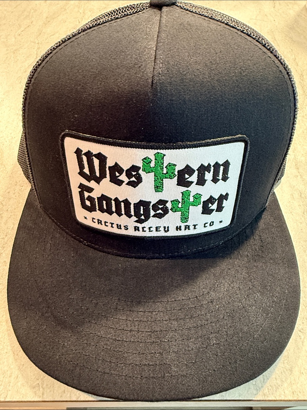 Western Gangster Black Trucker Hat